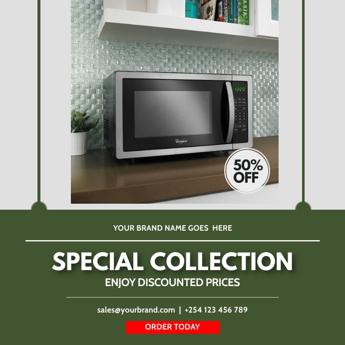 Microwave Note Poster Copy of microwave electronics gadgets sale flyer | PosterMyWall