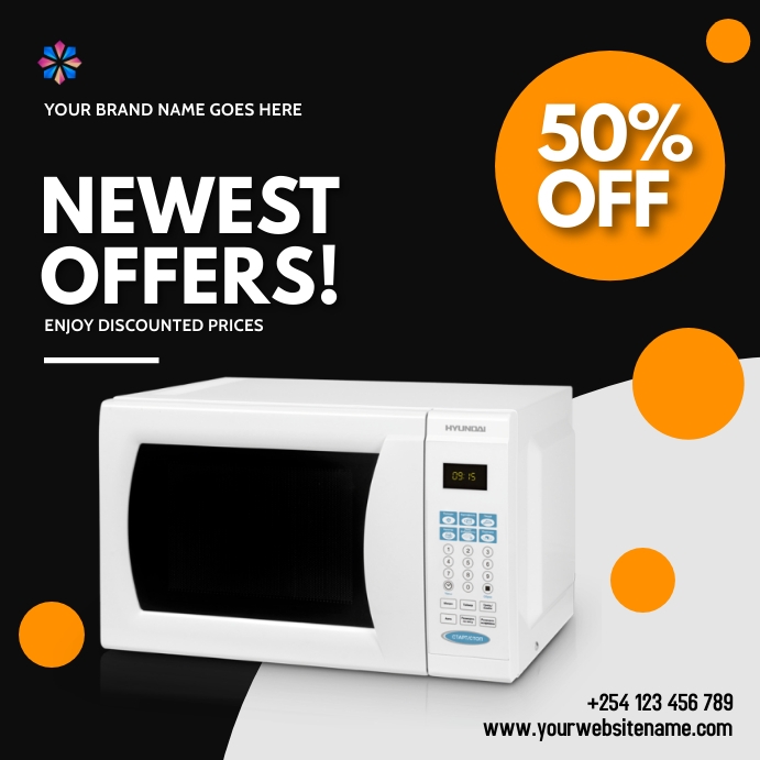 Microwave Note Poster Copy of microwave electronics gadgets sale flyer | PosterMyWall
