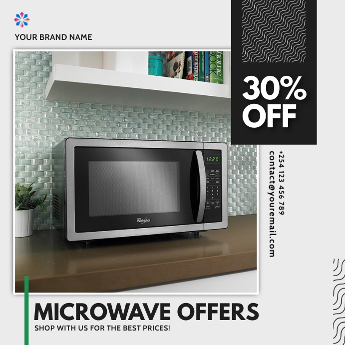 Microwave Note Poster Copy of microwave electronics gadgets sale flyer | PosterMyWall
