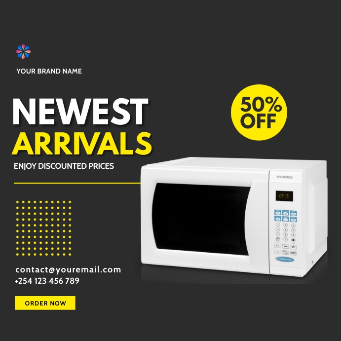 Microwave Note Poster Copy of microwave electronics gadgets sale flyer | PosterMyWall