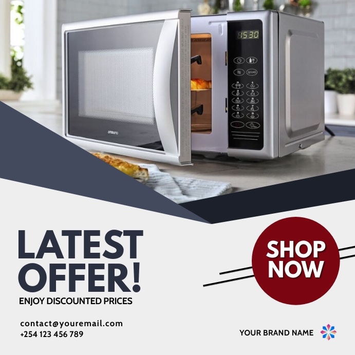 Microwave Note Poster Copy of microwave electronics gadgets sale flyer | PosterMyWall