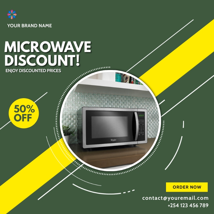 Microwave Note Poster Copy of microwave electronics gadgets sale flyer | PosterMyWall