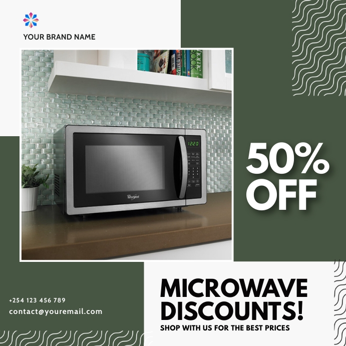 Microwave Note Poster microwave electronics gadgets sale flyer Template | PosterMyWall