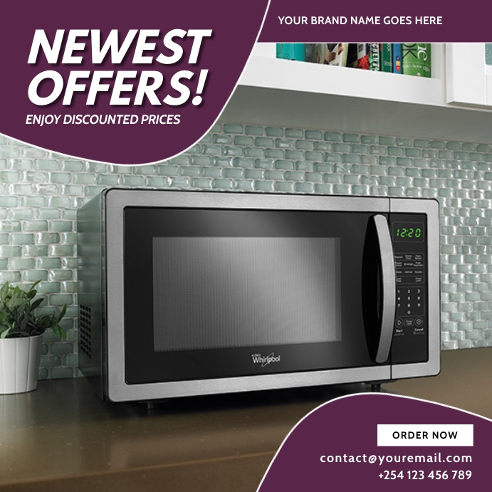 Microwave Note Poster microwave electronics gadgets sale flyer Template | PosterMyWall