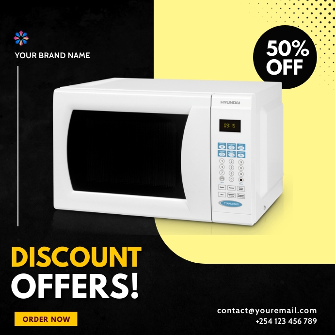 Microwave Note Poster Copy of microwave electronics gadgets sale flyer | PosterMyWall