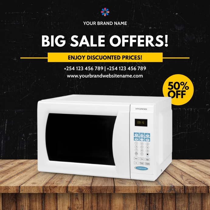 Brosur Brosur Penjualan Gadget Elektronik Microwave Templat | PosterMyWall