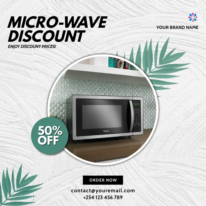 Microwave Note Poster microwave electronics gadgets sale flyer Template | PosterMyWall