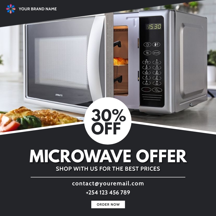 Microwave Note Poster Brosur Brosur Penjualan Gadget Elektronik Microwave Templat | PosterMyWall
