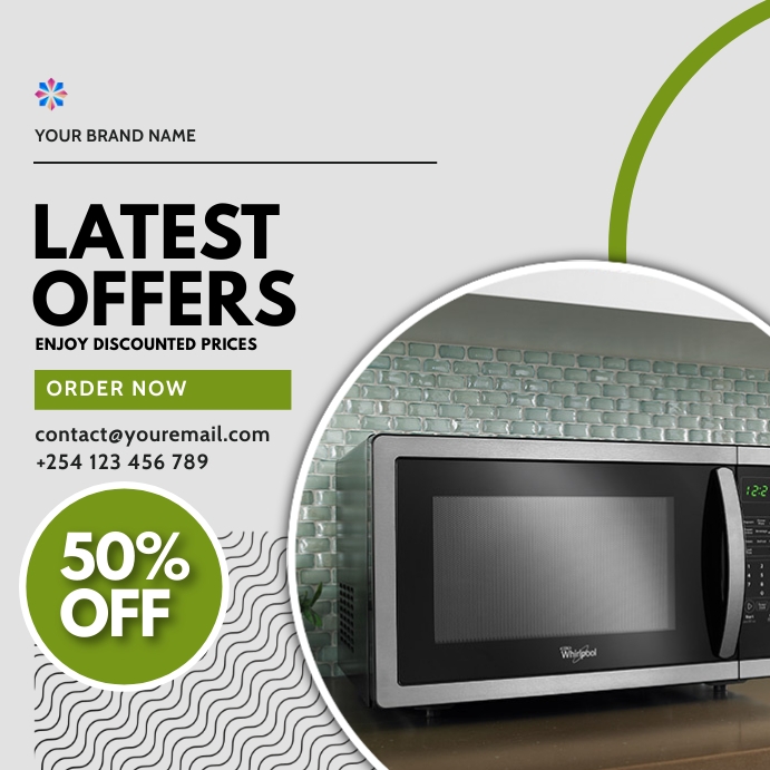 Microwave Note Poster microwave electronics gadgets sale flyer Template | PosterMyWall
