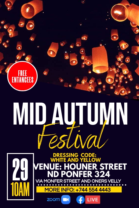 mid autumn festival Template | PosterMyWall