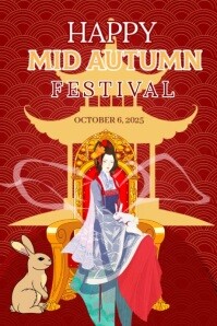 Mid Autumn Festival Poster template