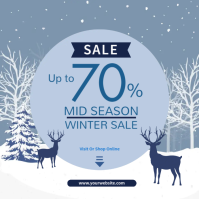 Mid Season Winter Sale Square (1:1) template