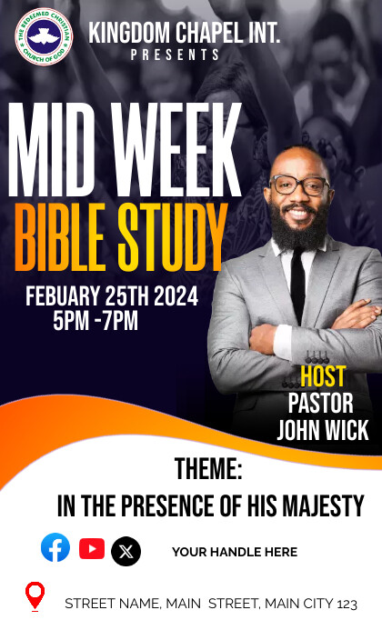 Mid week bible study (1) Modelo | PosterMyWall