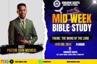 mid week bible study Rótulo template