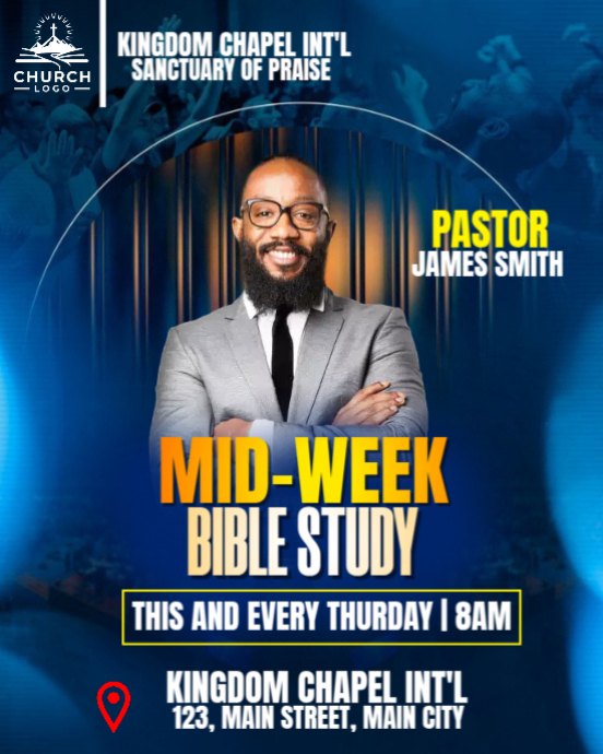 mid week bible study Template | PosterMyWall