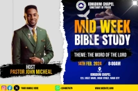 mid week bible study Rótulo template