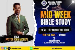 mid week bible study Label template
