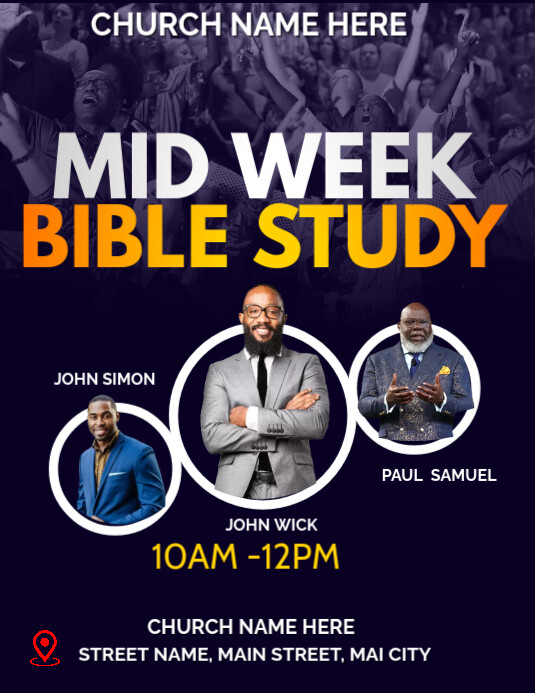 mid week bible study Pamflet (VSA Brief) template