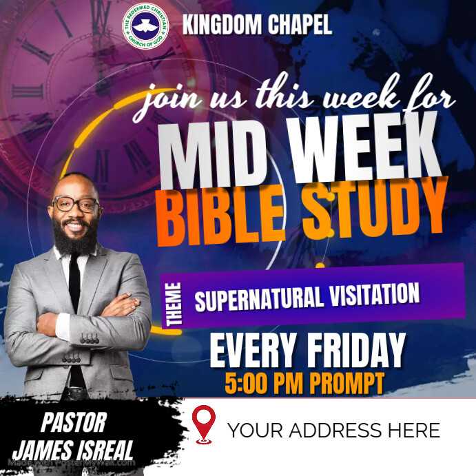 Mid Week Study mid week bible study Template | PosterMyWall