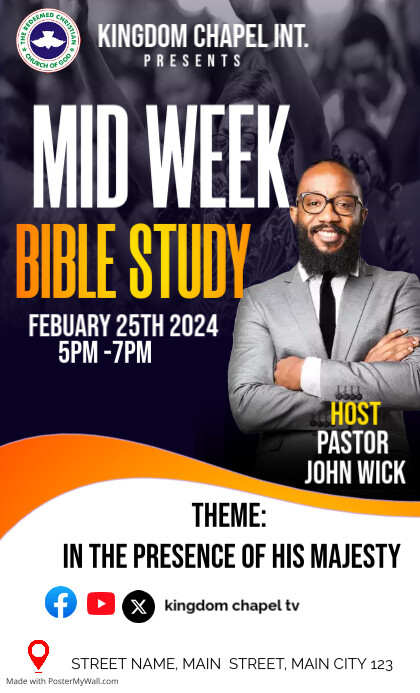 mid week bible study Template | PosterMyWall