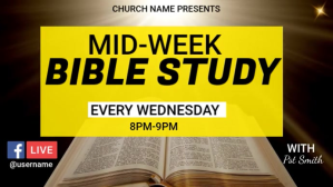 mid week bible study Template Digitale display (16:9)
