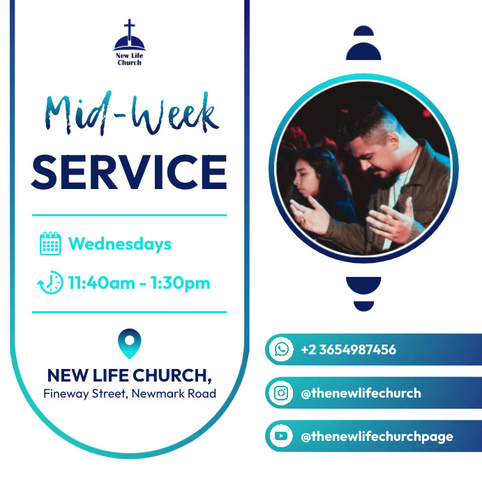 Copy of Mid week church service | PosterMyWall