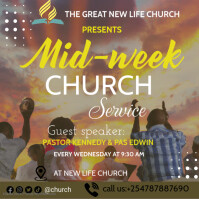 mid week service Template | PosterMyWall