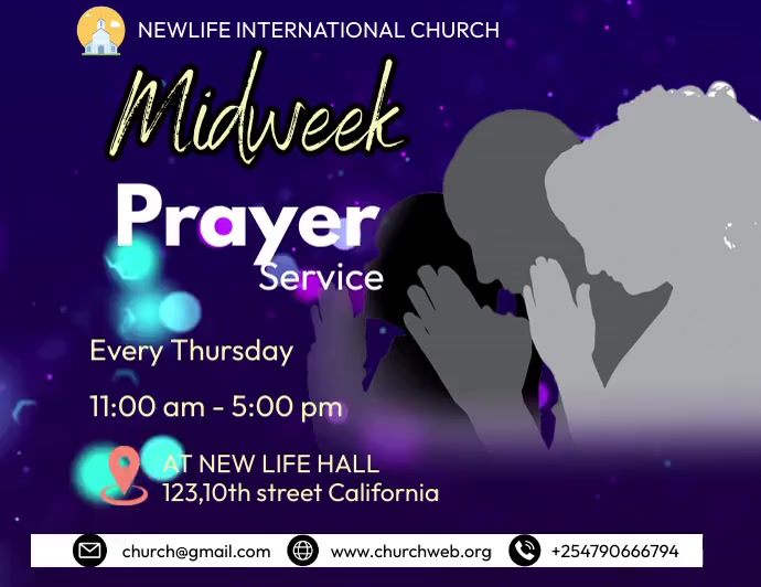 mid-week church service Template | PosterMyWall