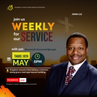 weekly service flyer poster template | PosterMyWall