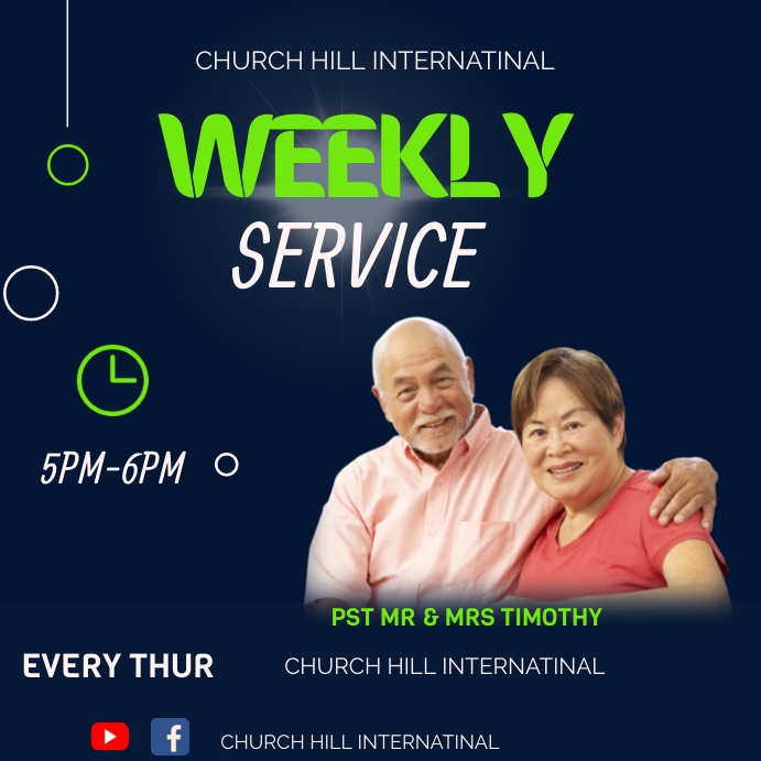 MID WEEK CHURCH SERVICE TEMPLATE | PosterMyWall