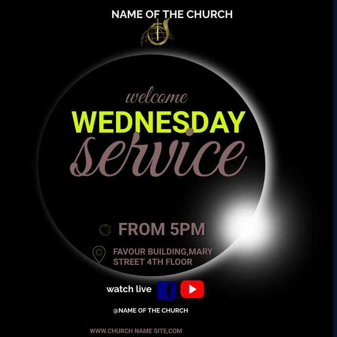 MID WEEK church TEMPLATE | PosterMyWall