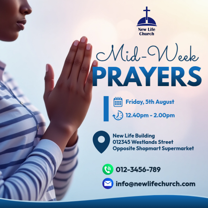 Mid Week Post Mid week prayers Template | PosterMyWall