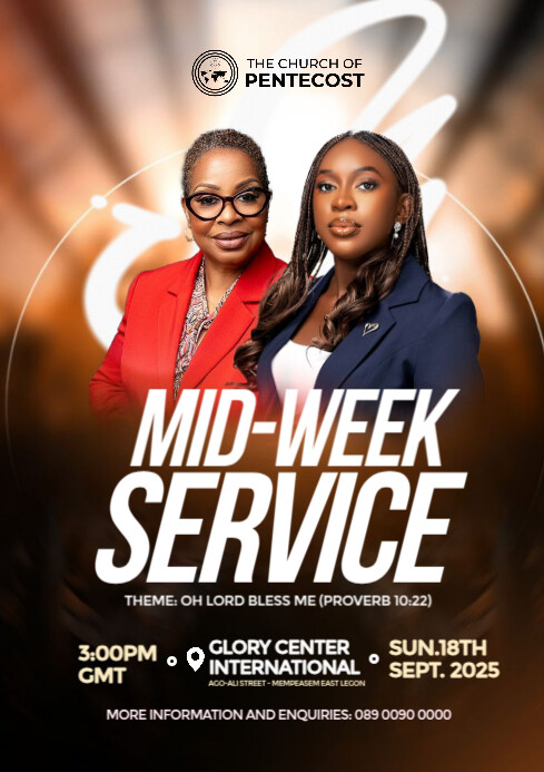 Copy of Mid-Week Service Church Event | PosterMyWall