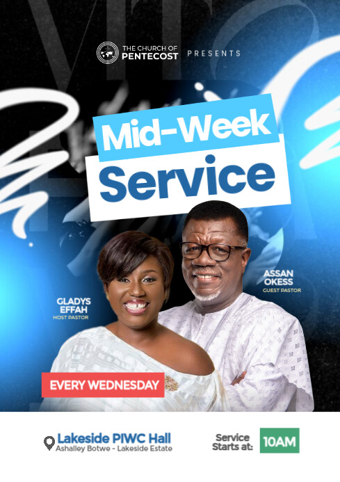 Mid-Week Service Church Flyer Template | PosterMyWall
