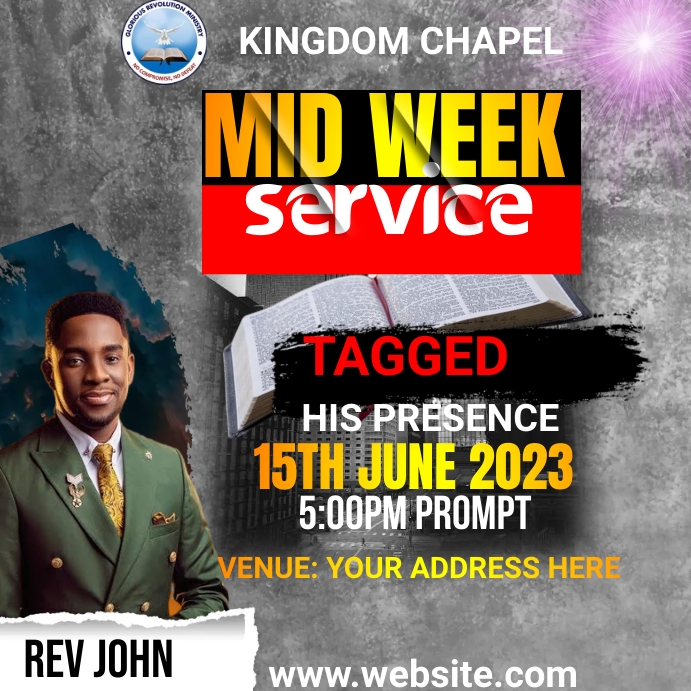 Mid week service Template | PosterMyWall