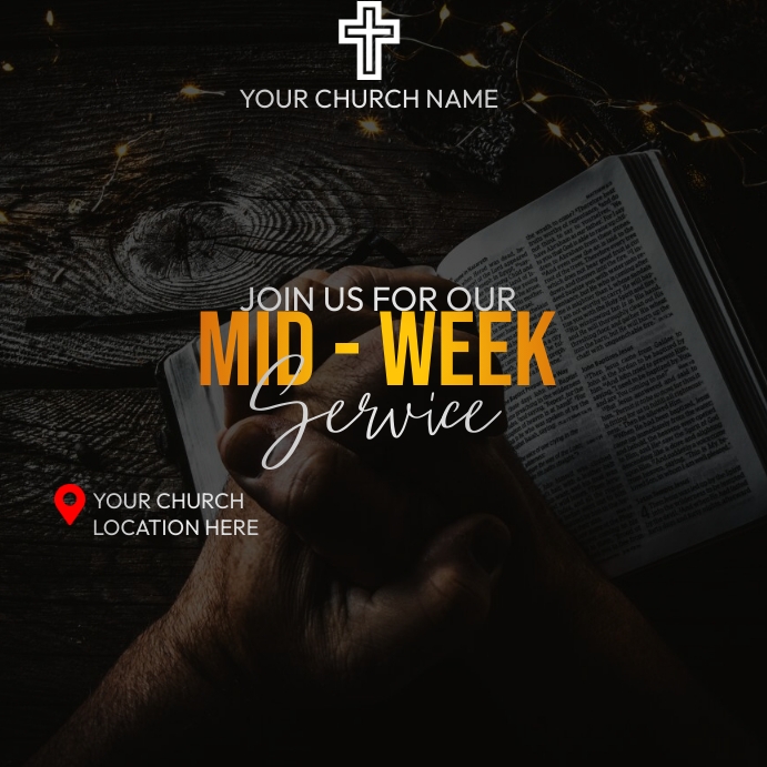 Copy of mid week service | PosterMyWall