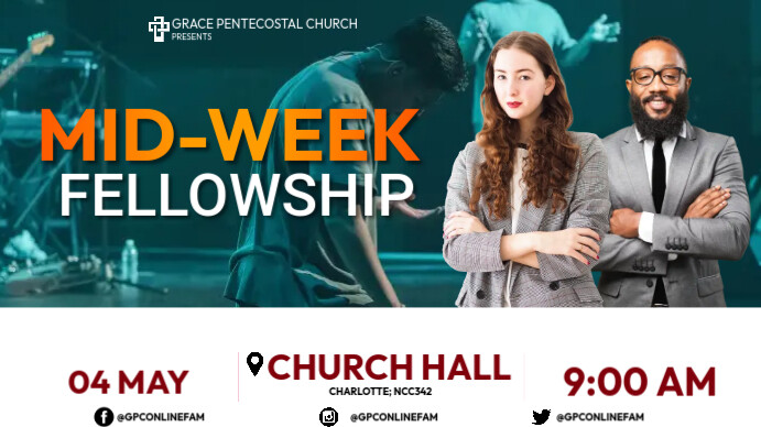 Mid-week service Template | PosterMyWall