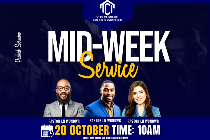 mid week service Template | PosterMyWall