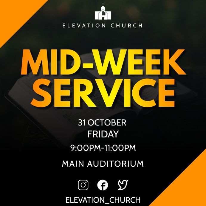 Mid Week Post Copy of Mid week service | PosterMyWall