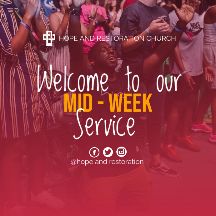 Mid week service Template | PosterMyWall