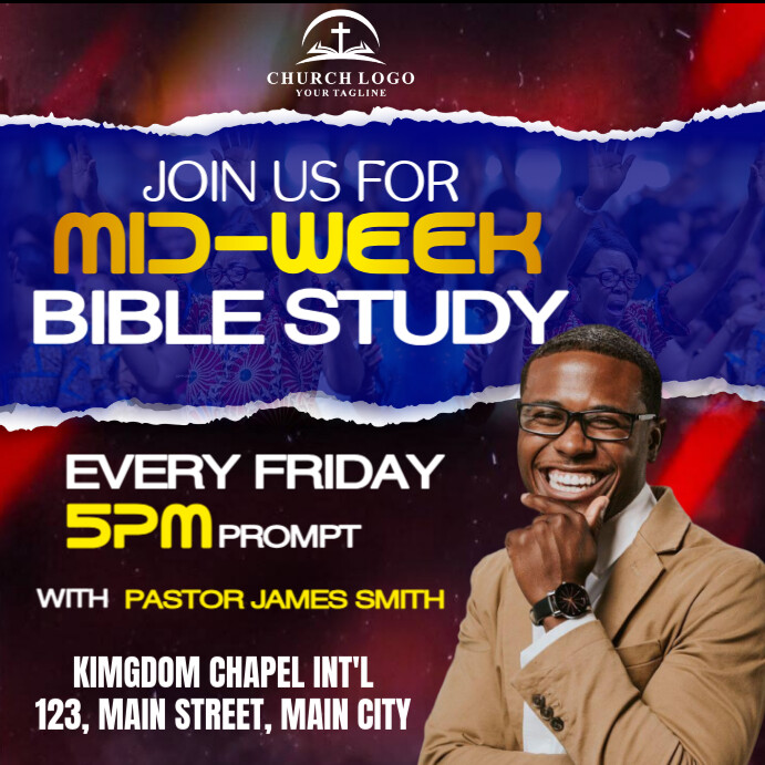 Copy of mid week service | PosterMyWall