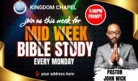 Mid week service Etiqueta template