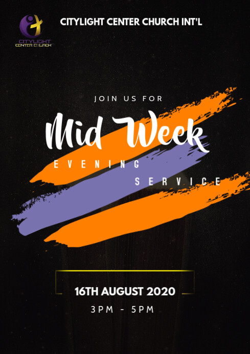 mid week service Template | PosterMyWall