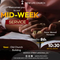 Mid-week Service Template | PosterMyWall
