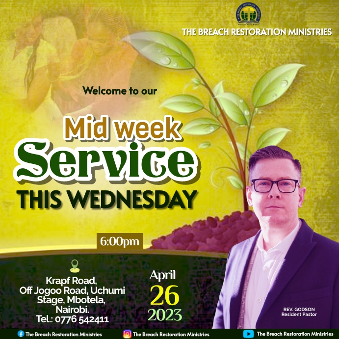 Mid week service Template | PosterMyWall