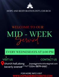 mid week service Template | PosterMyWall