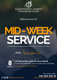 mid week service Template | PosterMyWall
