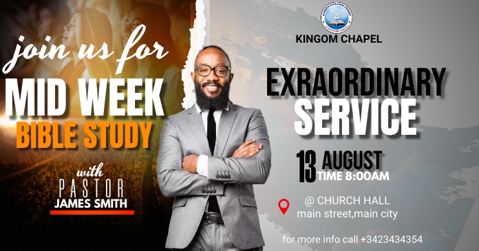 Mid week service Template | PosterMyWall