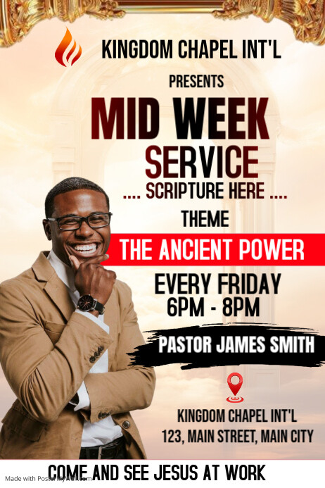 Copy of mid week service | PosterMyWall