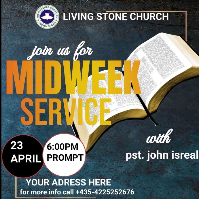 Mid week service Template | PosterMyWall